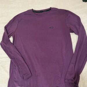 Oakley Men's Deep Purple Long Sleeve Tee